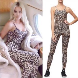 NWT Size 3 (L) Good American Leopard Jumpsuit